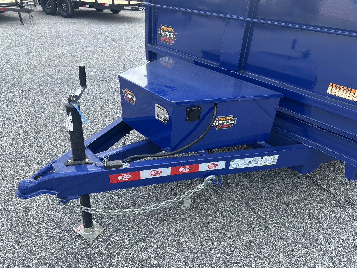 New 2025 PROSPECTOR 7K 6X12 DUMP TRAILER 2' WALLS WITH SPARE TIRE