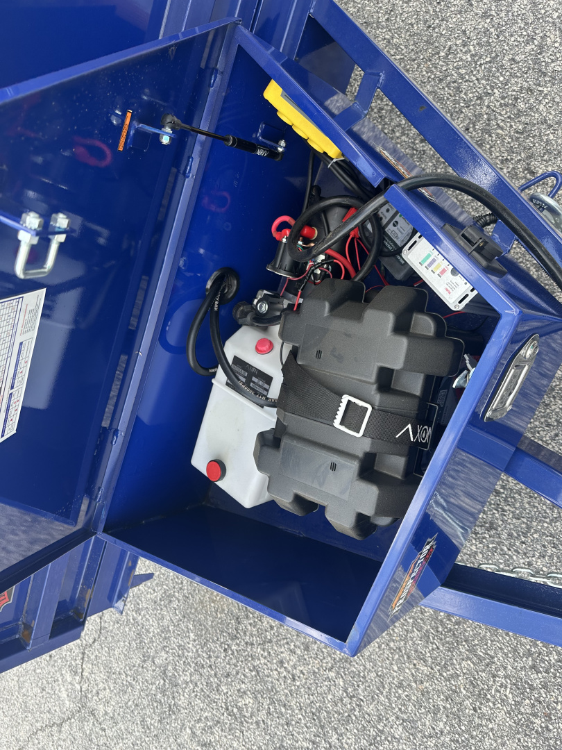 New 2025 PROSPECTOR 7K 6X12 DUMP TRAILER 2' WALLS WITH SPARE TIRE