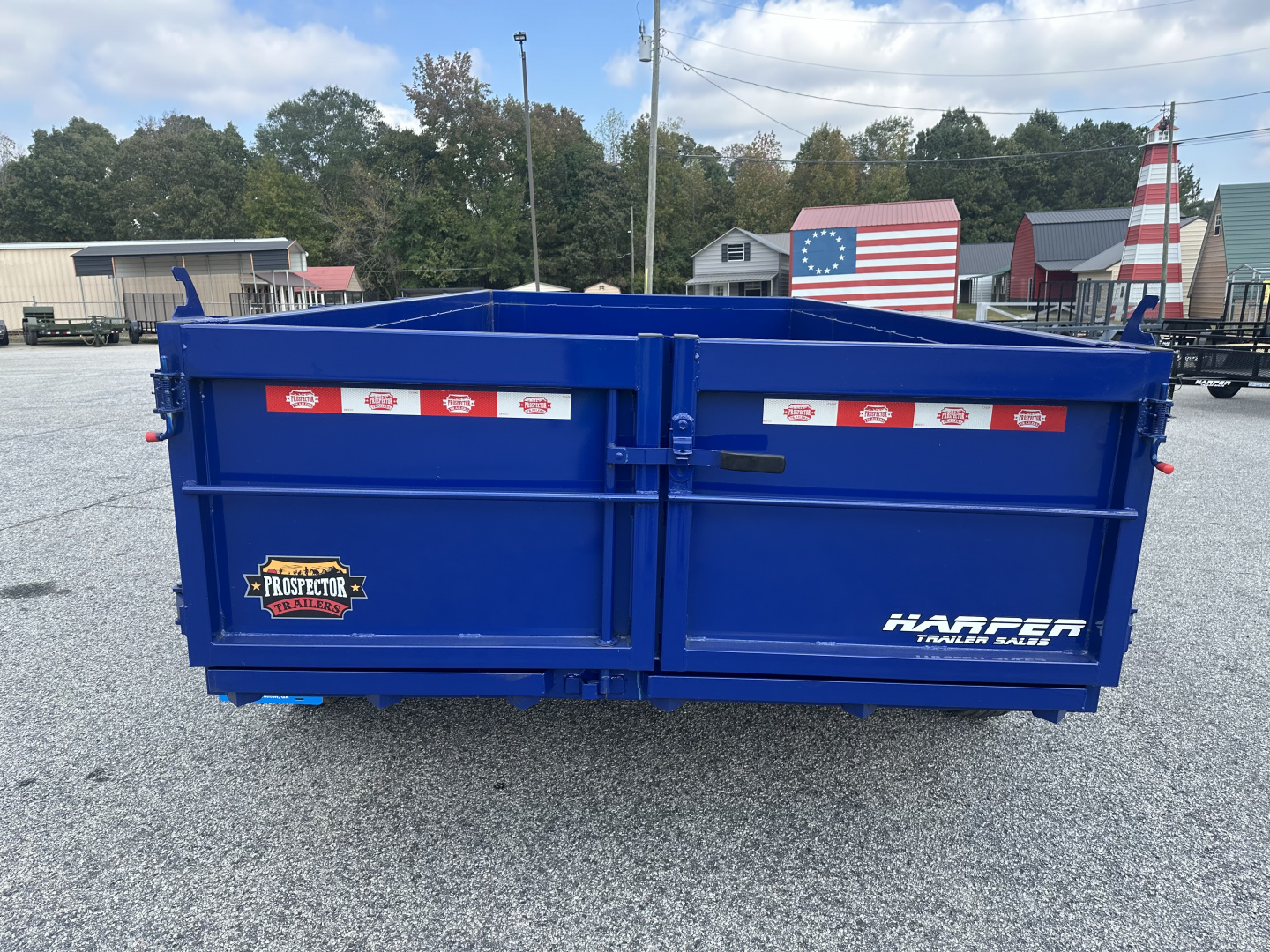 New 2025 PROSPECTOR 7K 6X12 DUMP TRAILER 2' WALLS WITH SPARE TIRE