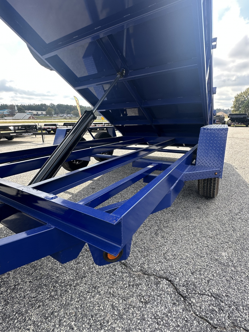 New 2025 PROSPECTOR 7K 6X12 DUMP TRAILER 2' WALLS WITH SPARE TIRE