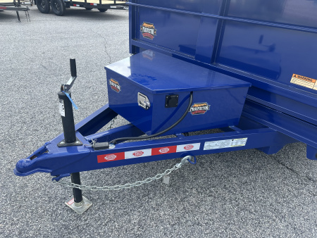 New 2025 PROSPECTOR 7K 6X12 DUMP TRAILER 2' WALLS WITH SPARE TIRE
