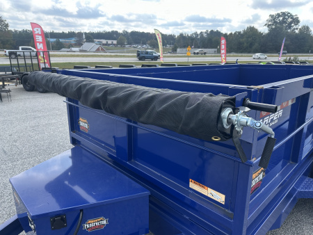 New 2025 PROSPECTOR 7K 6X12 DUMP TRAILER 2' WALLS WITH SPARE TIRE