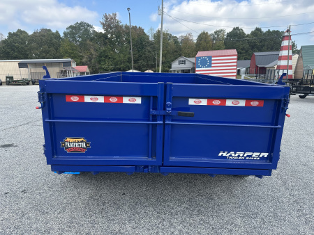 New 2025 PROSPECTOR 7K 6X12 DUMP TRAILER 2' WALLS WITH SPARE TIRE