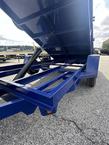 New 2025 PROSPECTOR 7K 6X12 DUMP TRAILER 2' WALLS WITH SPARE TIRE