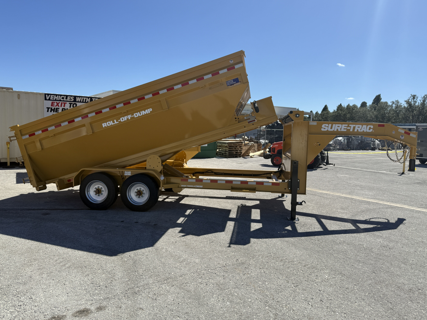 New 2026 Sure-Trac 7x16 17.6kPro Series GN Roll-Off Carrier & Bins Dump Trailer