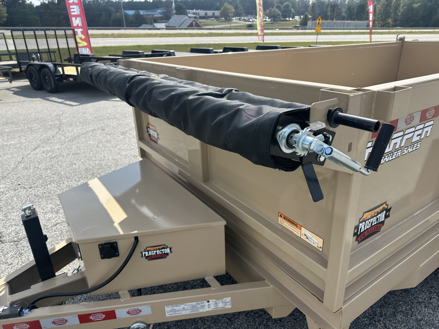 New 2026 PROSPECTOR 10K 6X12 DUMP TRAILER WITH 2' WALLS WITH ALUMINUM RAMPS