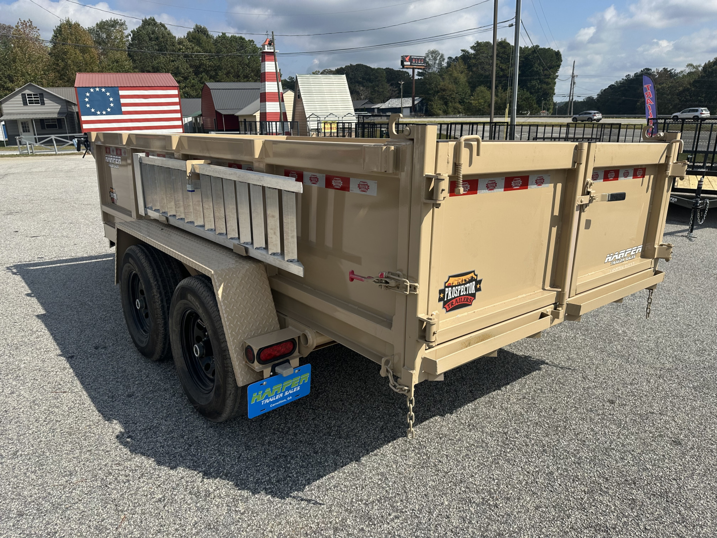 New 2026 PROSPECTOR 10K 6X12 DUMP TRAILER WITH 2' WALLS WITH ALUMINUM RAMPS