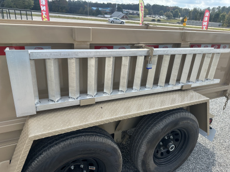 New 2026 PROSPECTOR 10K 6X12 DUMP TRAILER WITH 2' WALLS WITH ALUMINUM RAMPS