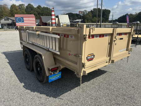 New 2026 PROSPECTOR 10K 6X12 DUMP TRAILER WITH 2' WALLS WITH ALUMINUM RAMPS
