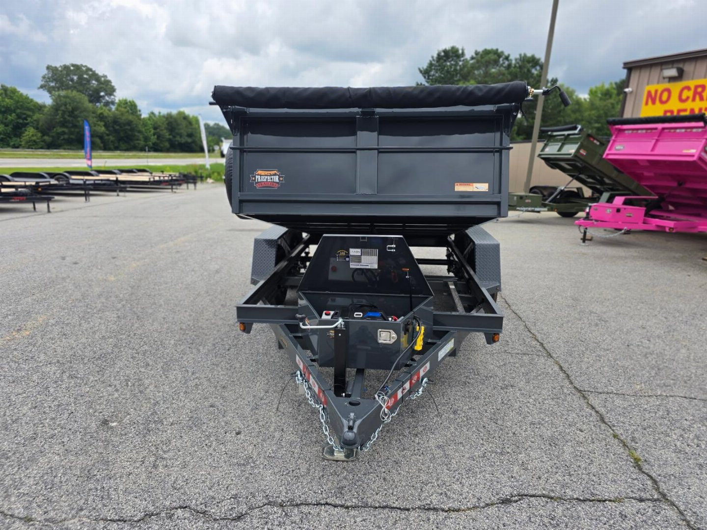 New 2026 PROSPECTOR 10K 6X12 DUMP TRAILER WITH 2' WALLS WITH ALUMINUM RAMPS