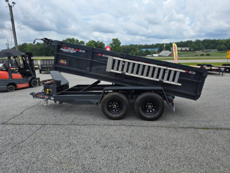 New 2026 PROSPECTOR 10K 6X12 DUMP TRAILER WITH 2' WALLS WITH ALUMINUM RAMPS