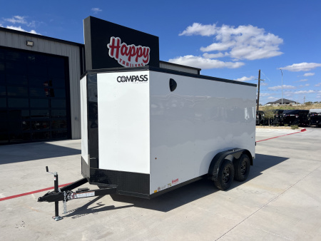 New 2026 Compass 7'x14' Enclosed Cargo Trailer - Indigo DLX