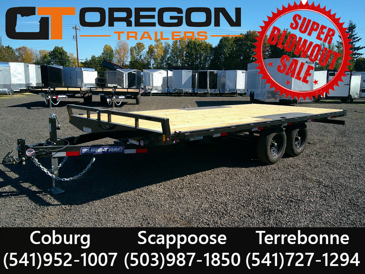 New 2026 Sure-Trac 8.5x18 Deckover Trailer