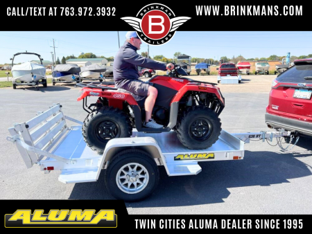 New 2026 Aluma 63x8 Utility Trailer - Bi Fold Tailgate!