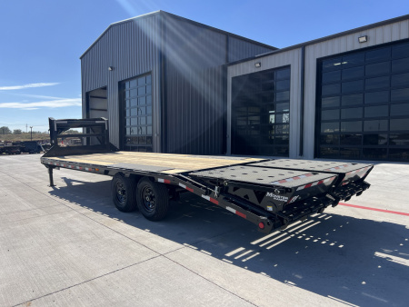 New 2026 PJ 102”x25’ Quest Gooseneck Flatbed w/ Singles – LQ