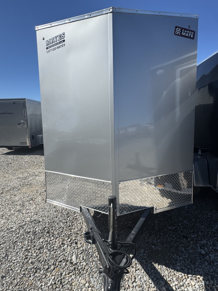 New 2026 CARGO MATE ENCLOSED EHECO610SA-24 6X10 SA RAMP DOOR (GVW:2990) SILVER FROST