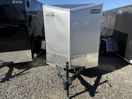 New 2026 CARGO MATE ENCLOSED EHECO510SA-24 5X10 SA RAMP DOOR (GVW:2990) SILVER FROST