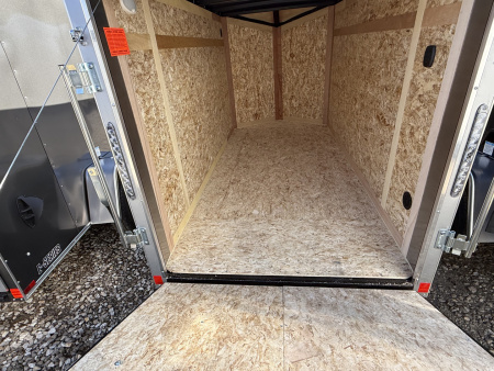 New 2026 CARGO MATE ENCLOSED EHECO510SA-24 5X10 SA RAMP DOOR (GVW:2990) SILVER FROST