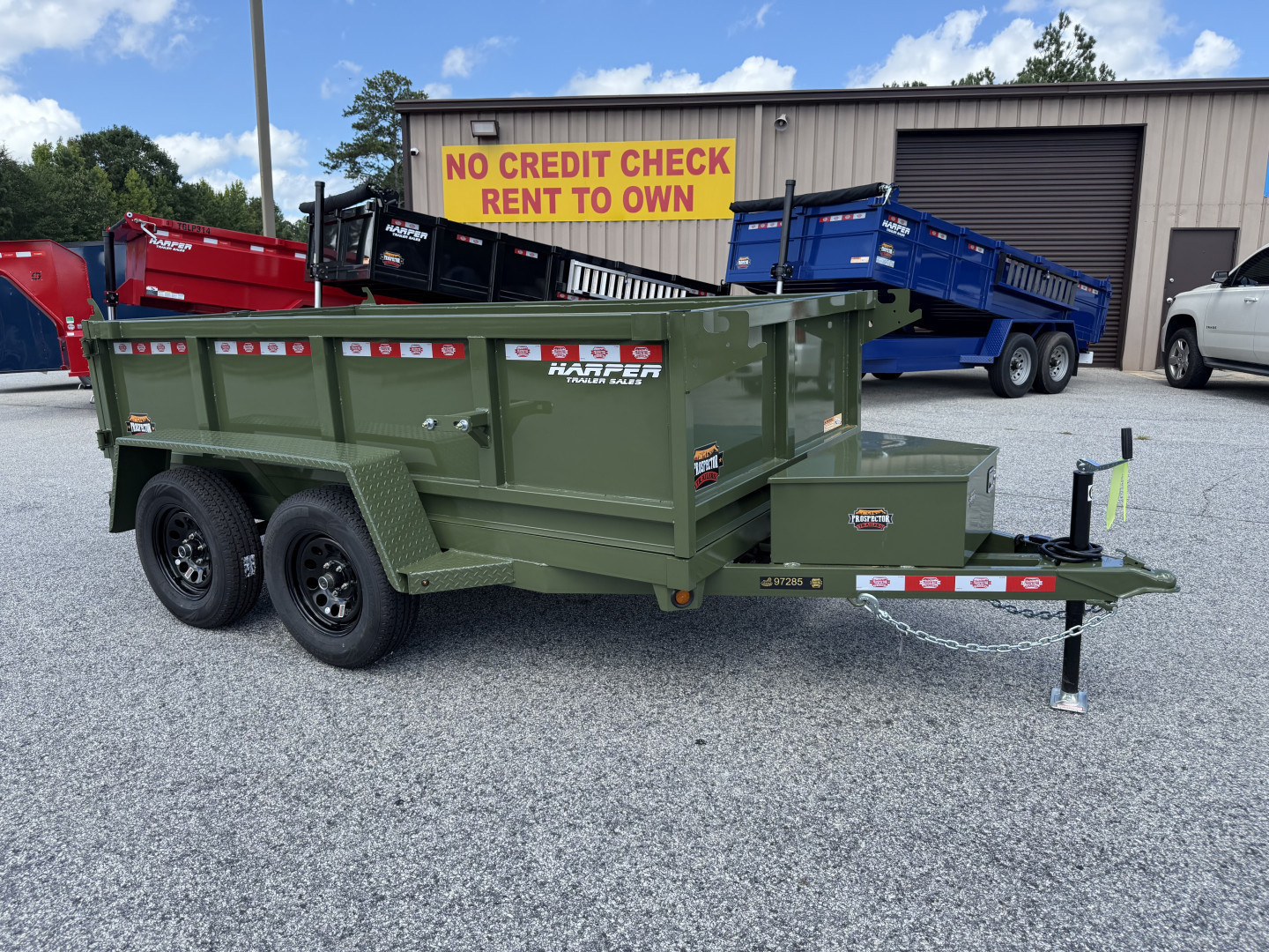 New 2026 PROSPECTOR LIGHT DUTY 5X10 7K TANDEM AXLE DUMP TRAILER WITH 2' WALLS