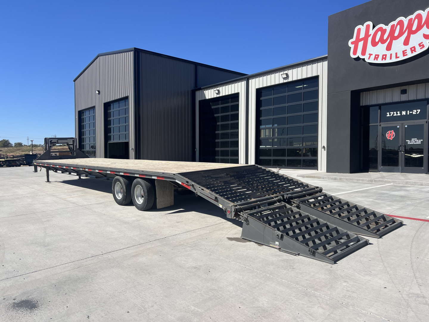 Used 2024 East Texas Trailers 102"x40' Flatbed w/ Max Ramps