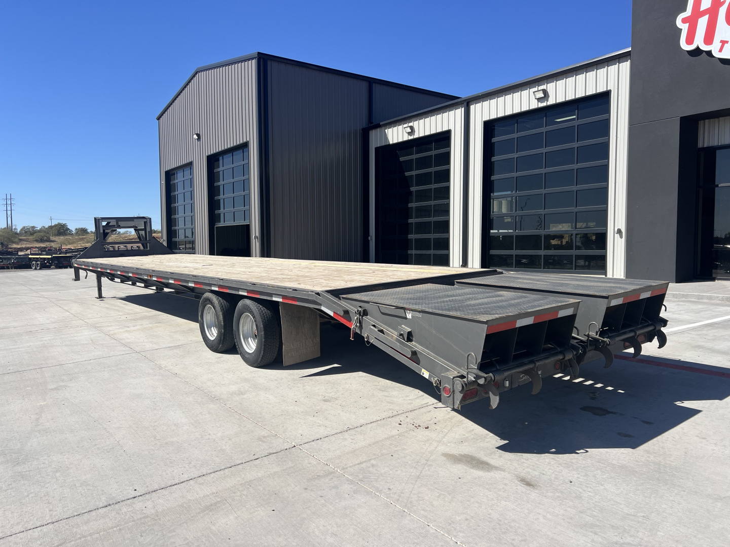 Used 2024 East Texas Trailers 102"x40' Flatbed w/ Max Ramps