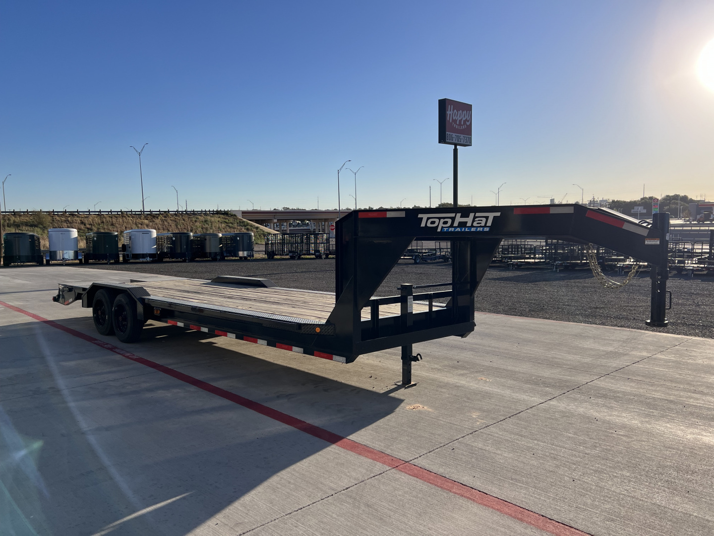 Used 2025 TOP HAT 102"x26' Equipment Trailer