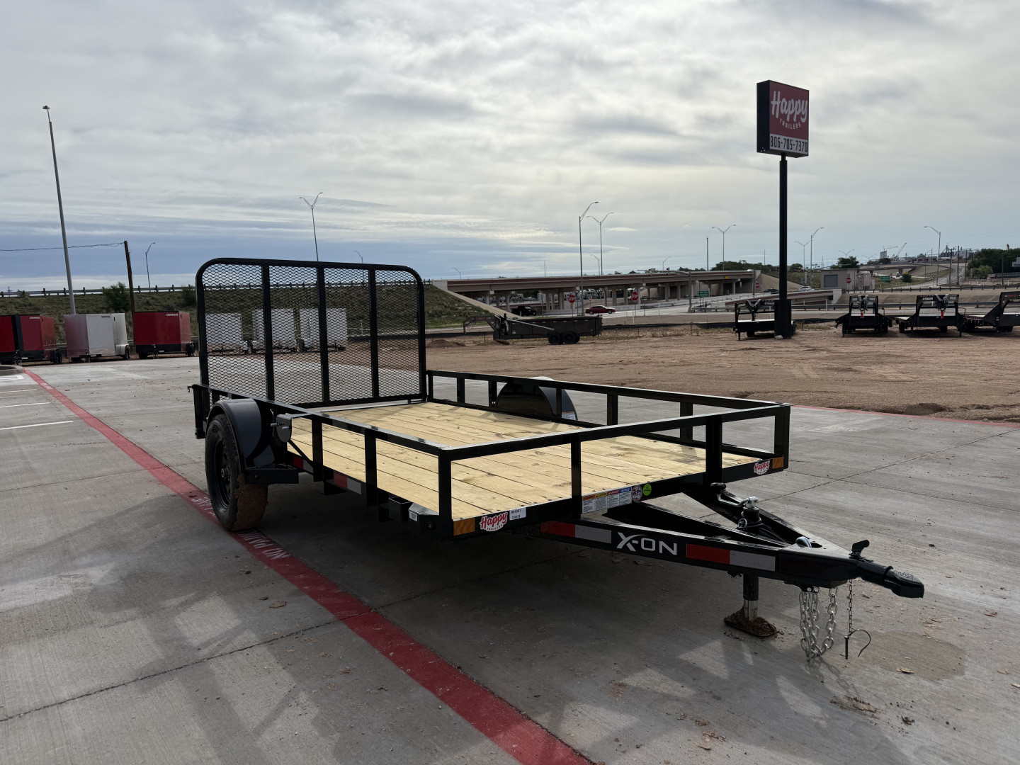 New 2026 X-On 77"x12' Single Axle Utility Trailer - U2