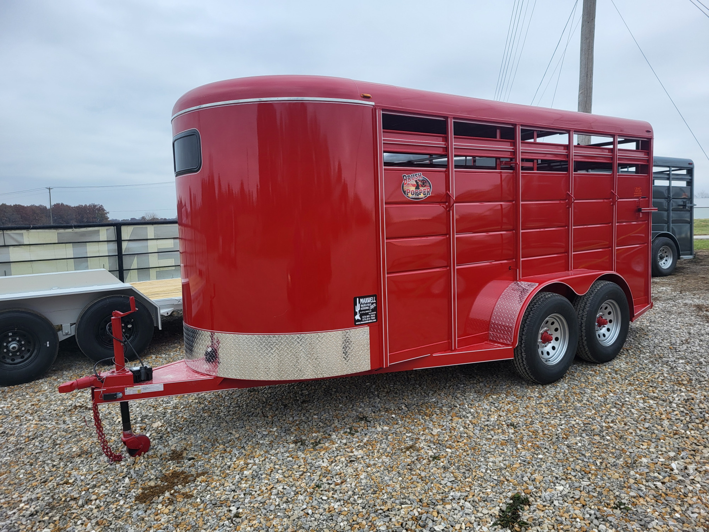 New 2026 Maxwell 16' Stock / Stock Combo Trailer
