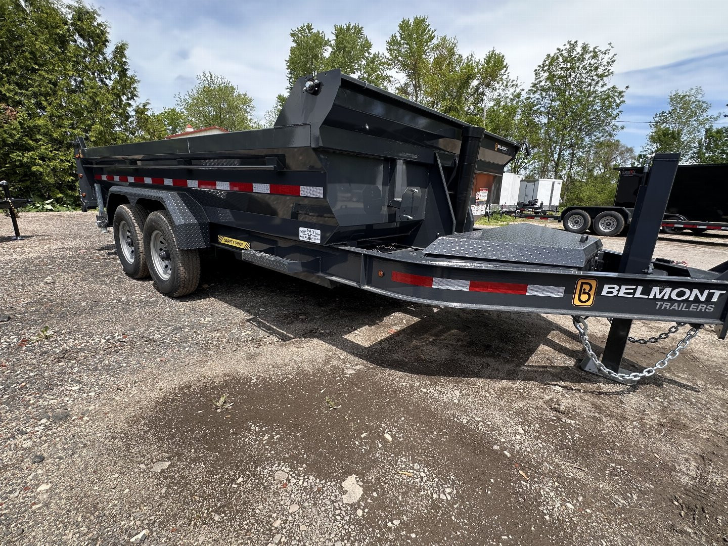 New 2026 Belmont 7x16 DLX Dump Trailer 17600GVW