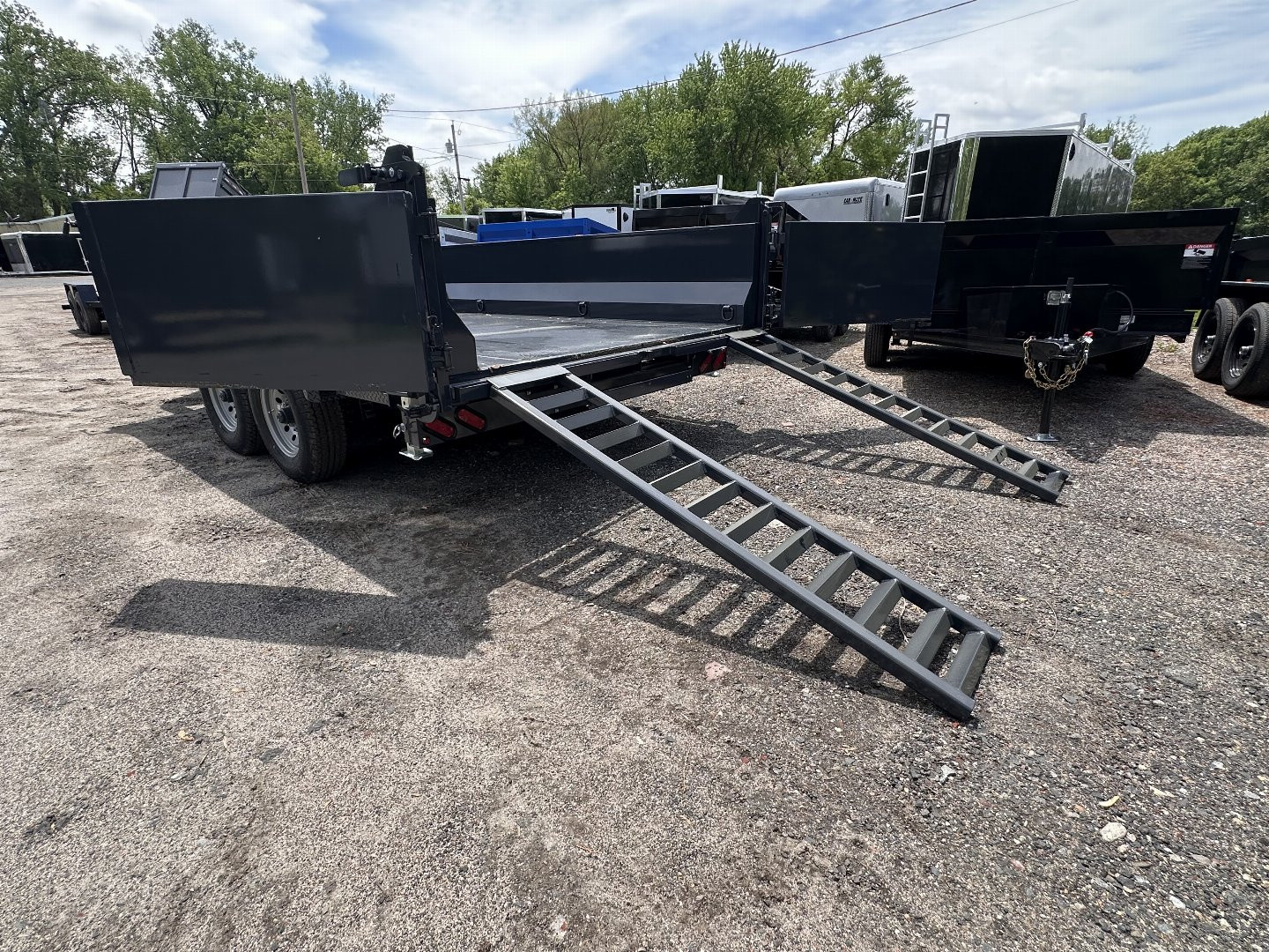New 2026 Belmont 7x16 DLX Dump Trailer 17600GVW