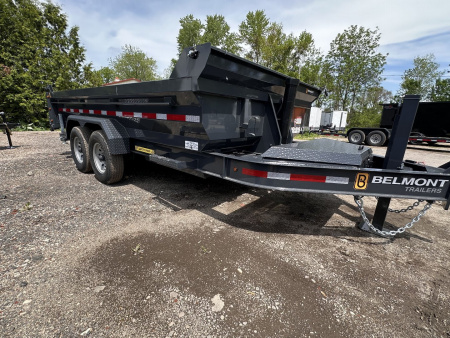 New 2026 Belmont 7x16 DLX Dump Trailer 17600GVW
