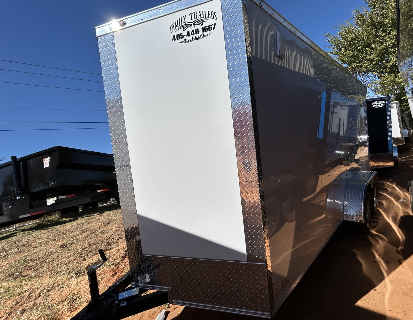 New 2025 Family Trailer 7x16 Tandem Axles Cargo / Enclosed Trailer ...