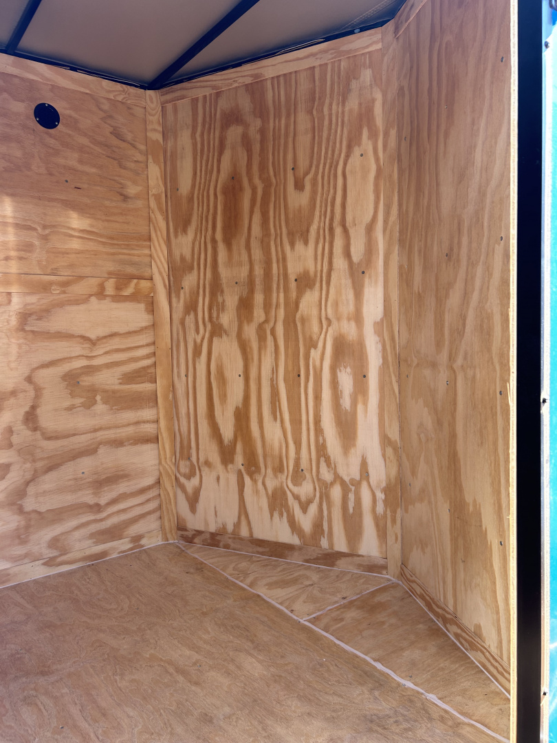 New 2025 Family Trailer 7x16 Tandem Axles Cargo / Enclosed Trailer-Screwless Exterior-Blackout Pkg.-Rear Spoiler