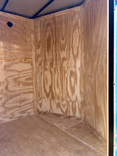 New 2025 Family Trailer 7x16 Tandem Axles Cargo / Enclosed Trailer-Screwless Exterior-Blackout Pkg.-Rear Spoiler