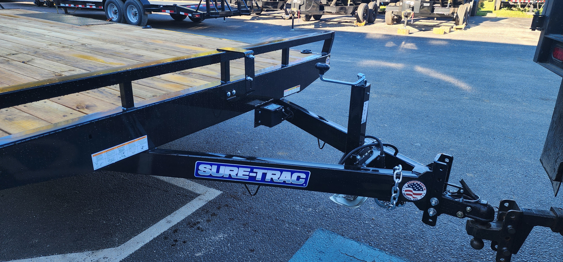 New 8.5 x 20 (17+3) Sure-Trac Deckover w/Beavertail Equipment Trailer 10k