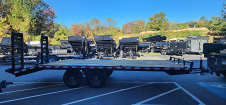 New 8.5 x 20 (17+3) Sure-Trac Deckover w/Beavertail Equipment Trailer 10k