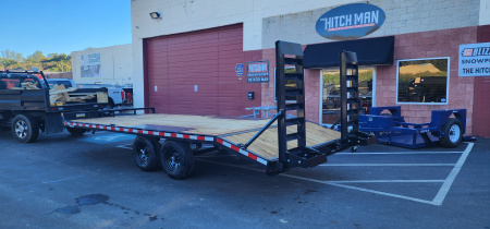 New 8.5 x 20 (17+3) Sure-Trac Deckover w/Beavertail Equipment Trailer 10k