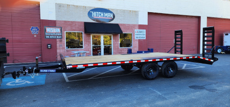 New 8.5 x 20 (17+3) Sure-Trac Deckover w/Beavertail Equipment Trailer 10k