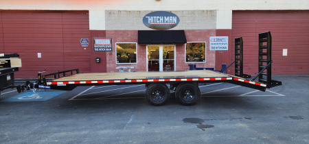 New 8.5 x 20 (17+3) Sure-Trac Deckover w/Beavertail Equipment Trailer 10k