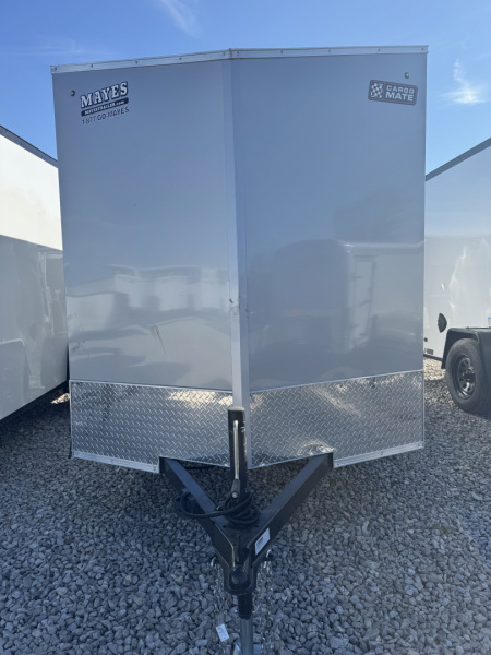 New 2026 CARGO MATE ENCLOSED EHECO612SA-24 6X12 SA RAMP DOOR (GVW:2990) SILVER FROST