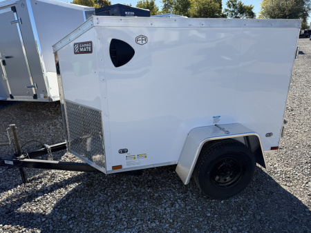 New 2026 CARGO MATE ENCLOSED EHW46SA-24 4X6 SA SWING DOOR (GVW:2000) WHITE