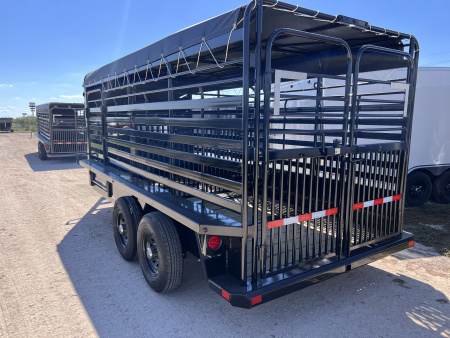 New 2026 Delco Trailers 6.8x16ft Gooseneck Livestock Trailer