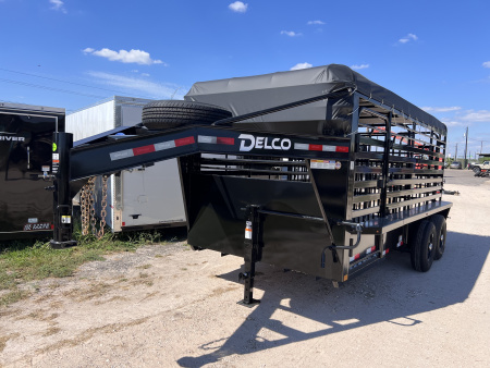 New 2026 Delco Trailers 6.8x16ft Gooseneck Livestock Trailer
