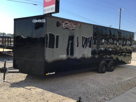 New 2026 Compass 8.5x24' Enclosed Cargo Trailer - Indigo DLX