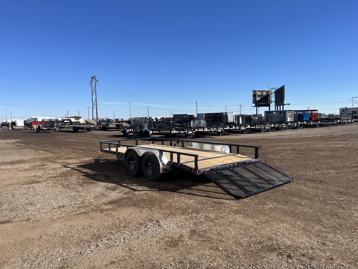 New 2026 PJ 83"x16' Tandem Axle Utility Trailer - UL