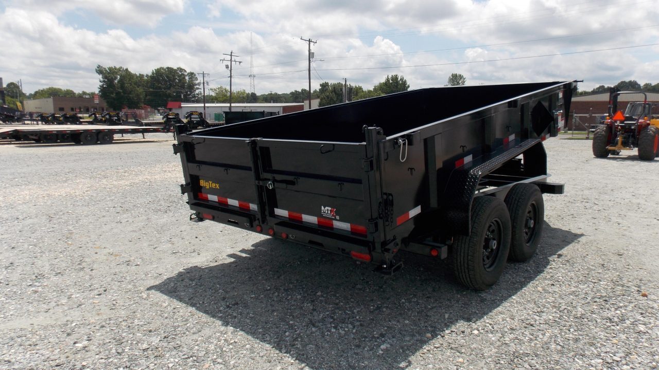 New 2025 Big Tex Trailers 7x14 14LP Low Pro 14K w/ Slide-In Ramps Dump Trailer