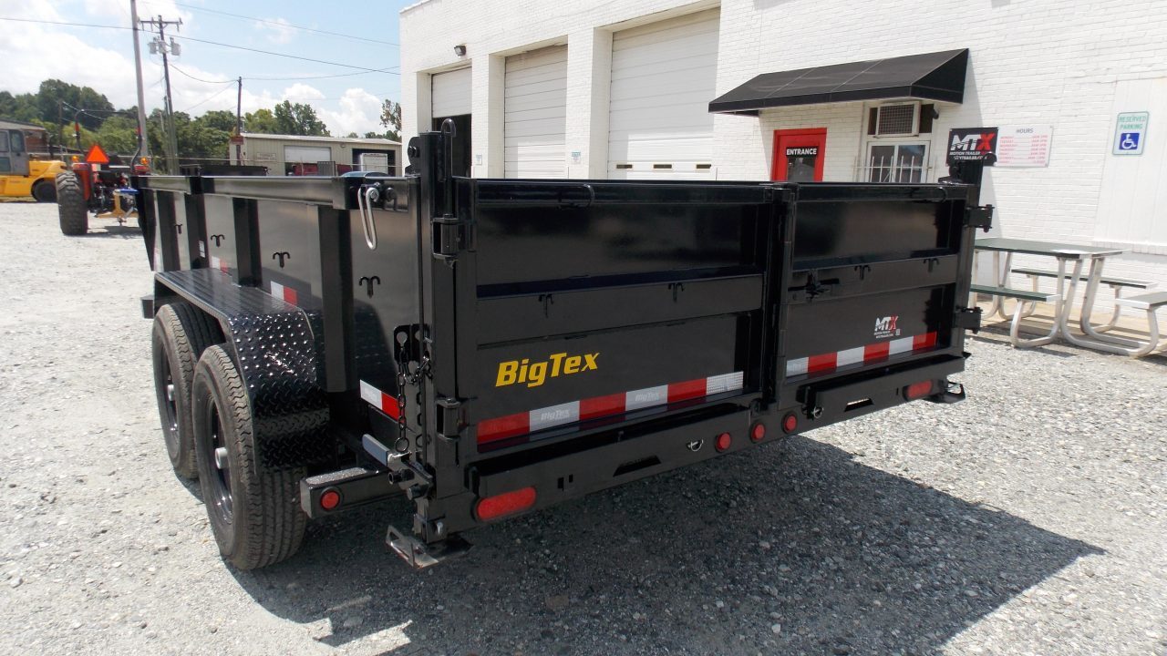 New 2025 Big Tex Trailers 7x14 14LP Low Pro 14K w/ Slide-In Ramps Dump Trailer