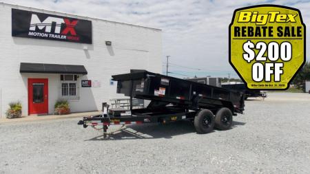New 2025 Big Tex Trailers 7x14 14LP Low Pro 14K w/ Slide-In Ramps Dump Trailer