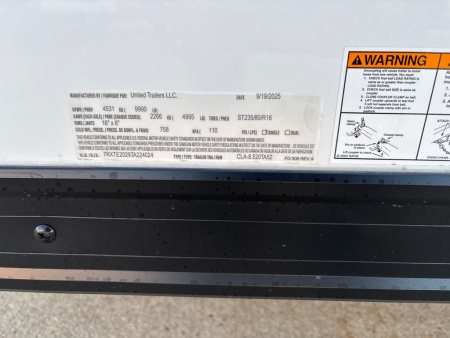 New 2026 United Trailers CLA-8.520TA52-M Car / Racing Trailer