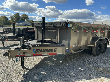 New 2025 Diamond C LPT 207 14’ DUMP TRAILER, PACESETTER EDITION, HYDRAULIC JACK 32” SIDES